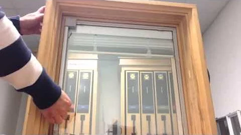 How to operate Pella Cordless w/DGP Blinds