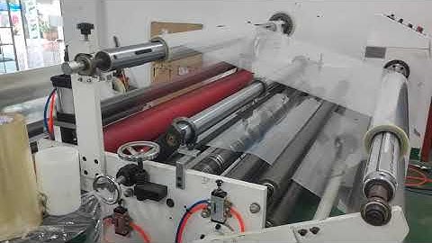 Laminating slitting machine is used for change liner of the tape