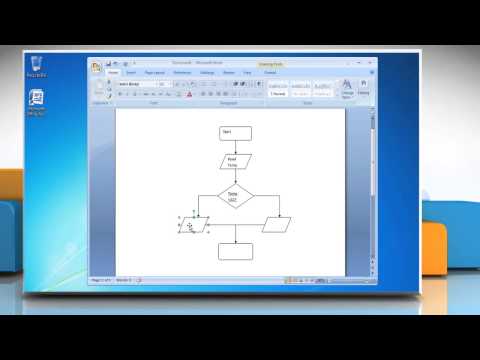 Video: Hoe maak ik een stroomdiagram in Word 2007?