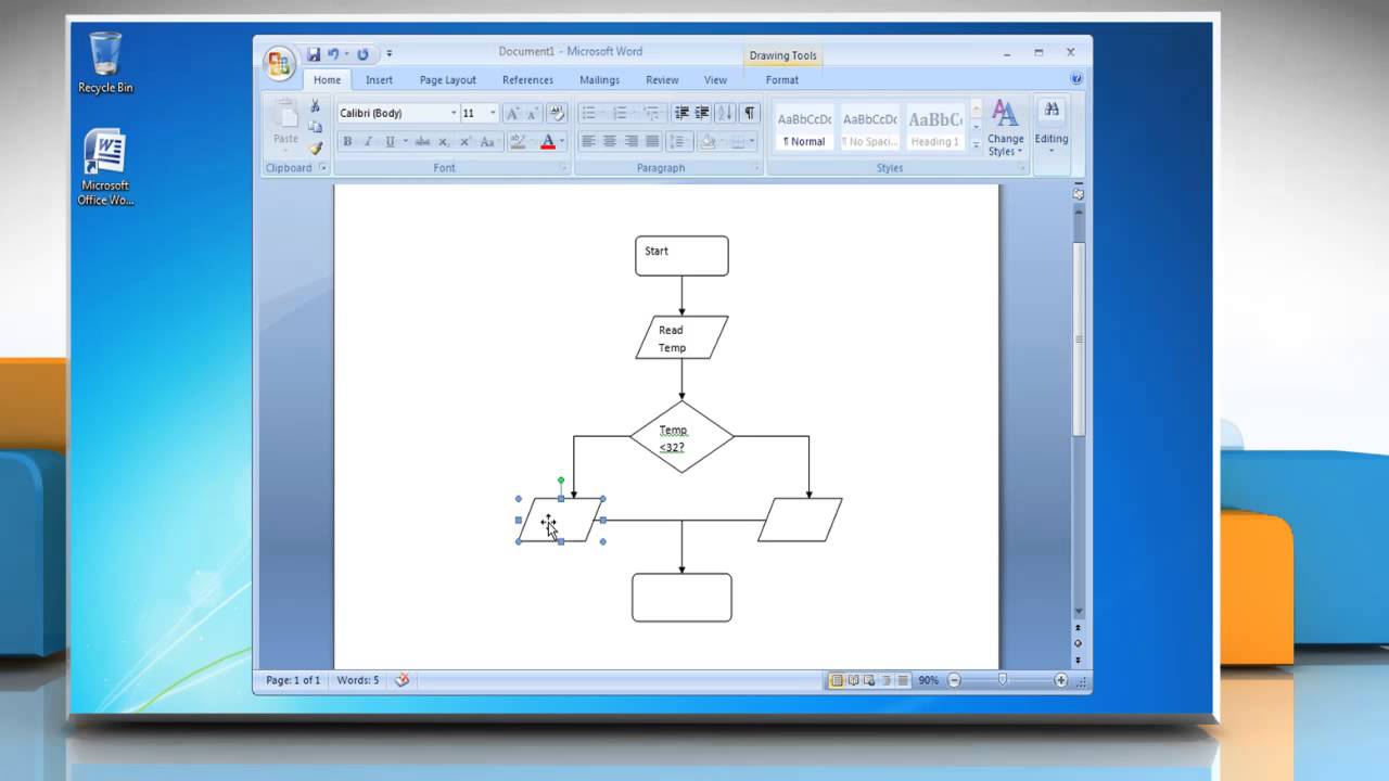 How To Make A Process Flow Chart In Word