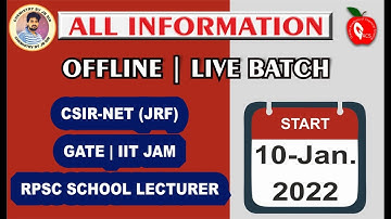 ALL information OFFLINE BATCH GRAVITY  JAIPUR  & online live batch NET GATE IITJAM  RPSC
