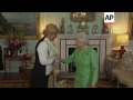 Queen Elizabeth II meets Croatian president