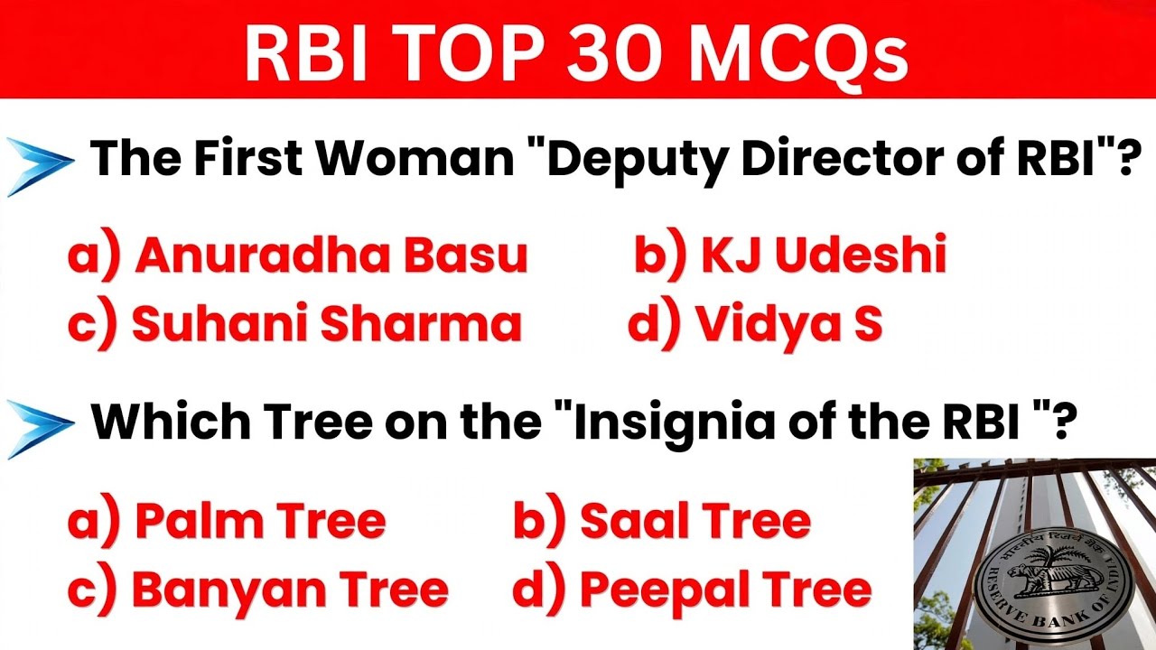 Gyro Rbi Question RBI Important questions| RBI Gk questions In english| RBI महत्वपूर्ण ...