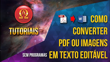 Como converter imagens e PDF