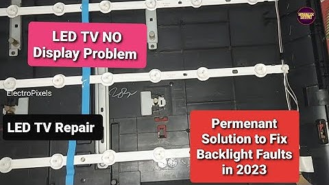 LED TV No display and Backlight Fault Repairing Practical Video|No picture sound ok|TV Reparing|Fix
