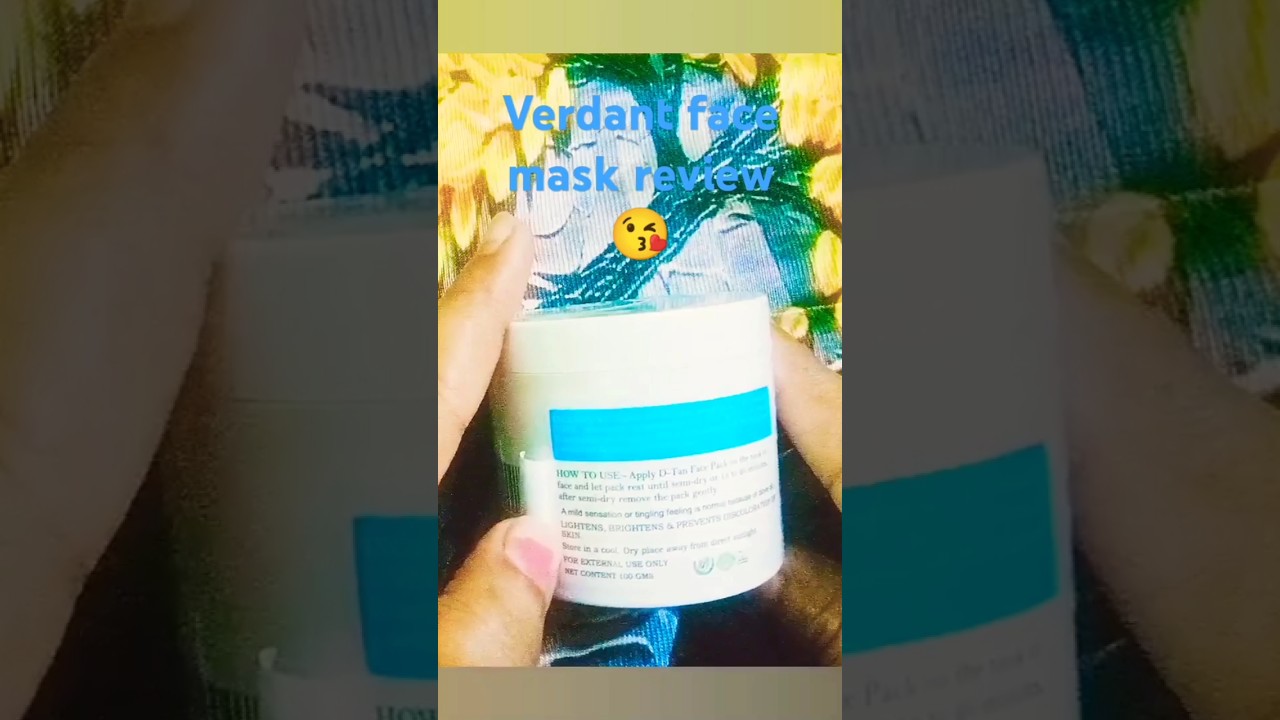 Verdant d tan removal face mask review instant Tan removal pack 🤩 instant whitening mask