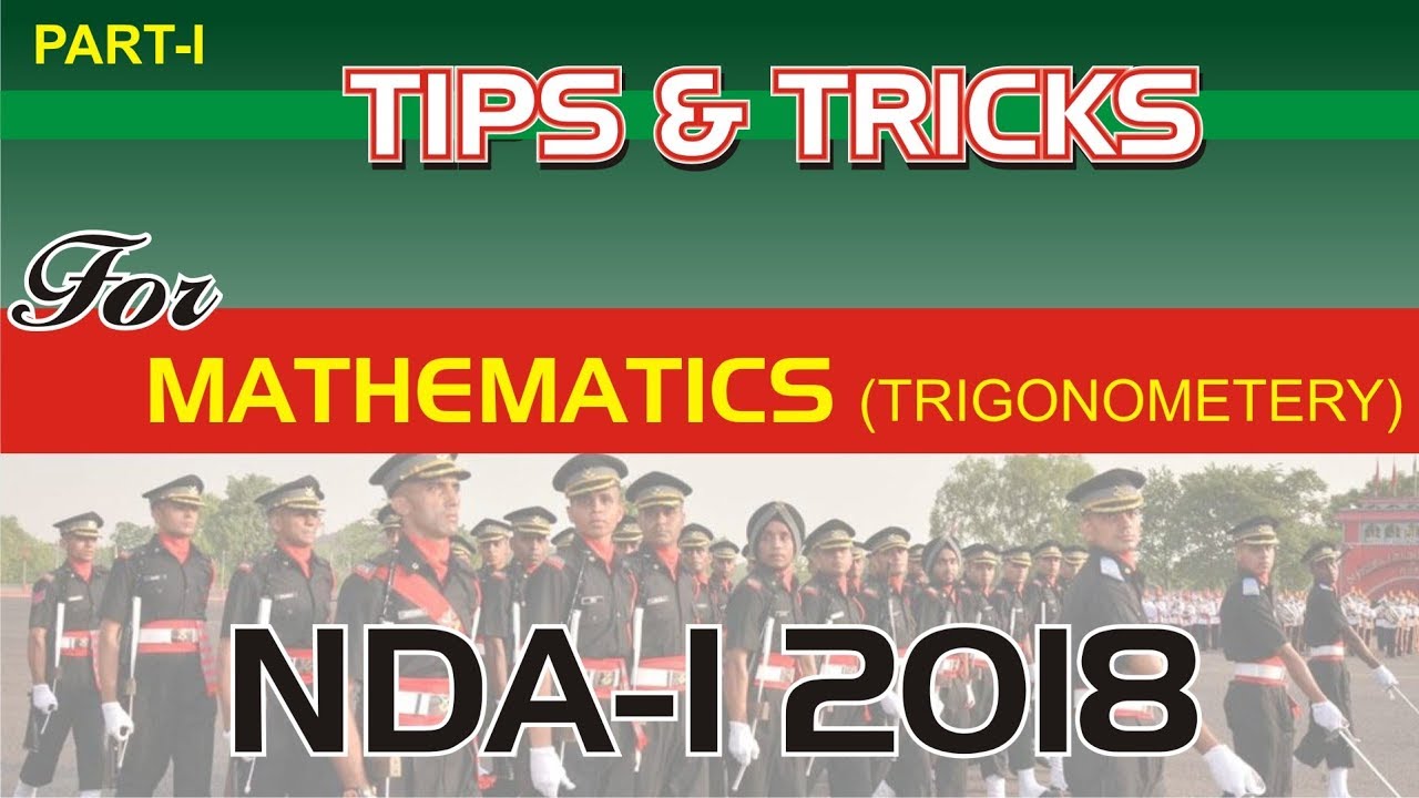 Tips for NDA- I  2018 (Trigonometry) Mathematics Part- I