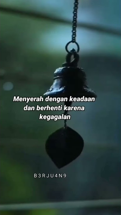 Bukannya tak boleh lelah, hanya jangan pernah menyerah