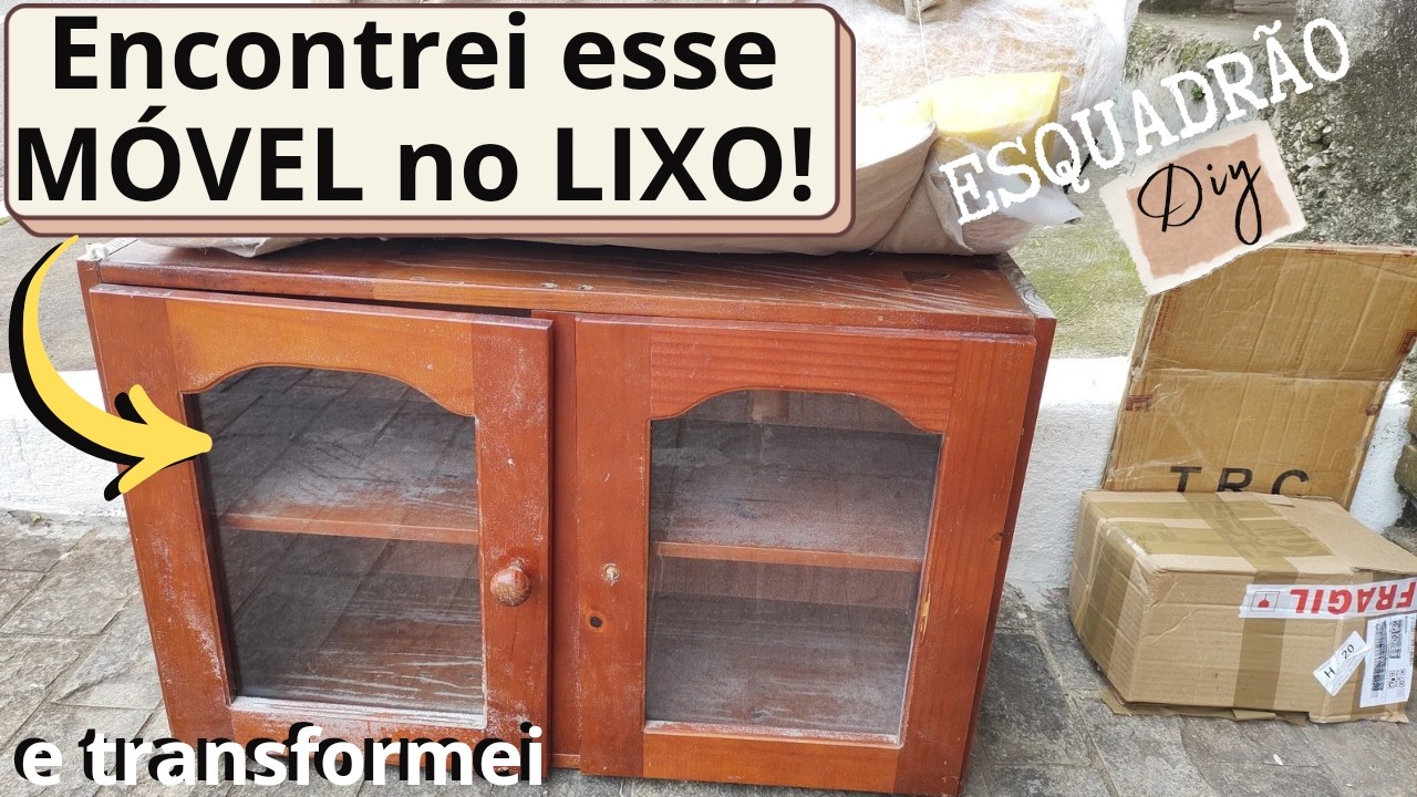 ENCONTREI ESSE MÓVEL NO LIXO E TRANSFORMEI! DO LIXO AO LUXO / VOCÊ NÃO VAI ACREDITAR NO RESULTADO!