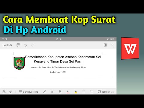 Tutorial Lengkap Cara Membuat Kop Surat Di Hp Android