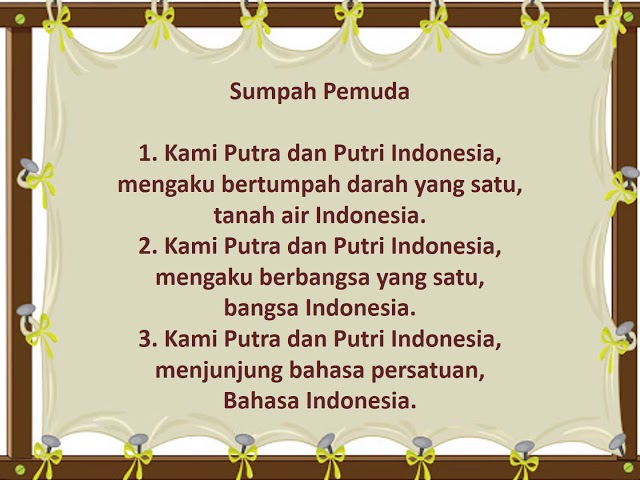 Naskah Sumpah Pemuda /Selamat Hari Sumpah Pemuda/Teks Sumpah Pemuda #SUMPAHPEMUDA #WA #IG #FB #STORY class=