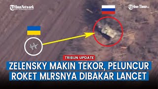 Peluncur Roket MLRS Ukraina Dipukul Amunisi Lancet Rusia