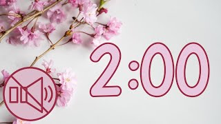 Celebrity Floral Elegant 2 Minute Timer Video Silent with Wind Chimes Ending Wealth