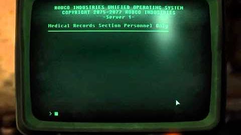 Fallout 3 Walkthrough - Pip Boy and Terminal #122 - V87 Medical