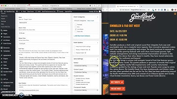 Events (Archive, Single & Calendar) overview | Goodfoot.