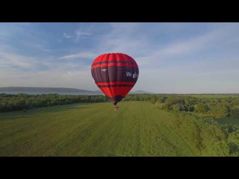 A hévízi ballon gyöngyörű repülése