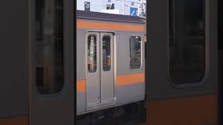 中央線209系入庫回送　拝島駅1番線発車　 #鉄道
