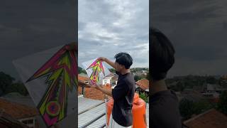 TUTORIAL BUAT SUKHOI JOGET DI ATAS!☝🏻#layangan #layangansukhoi #layanganputus #shortvideo #gelasan