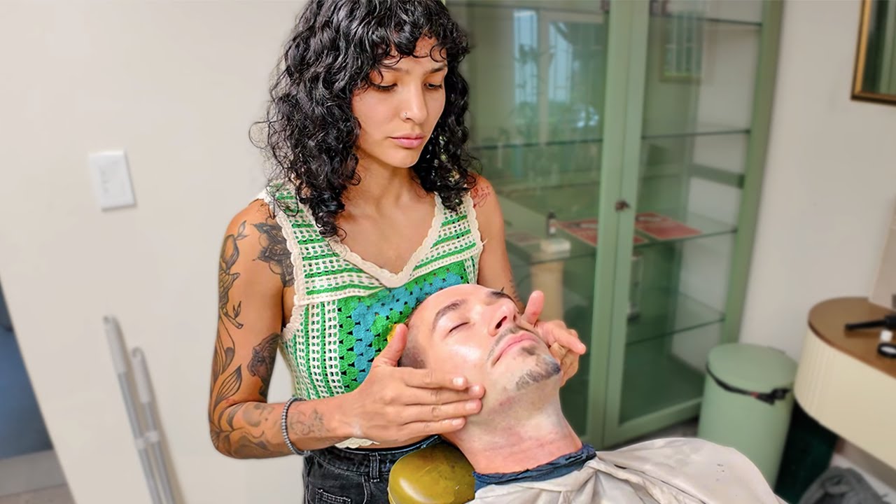 💈Shave & Aromatherapy from Isabella [thunder storm ⛈️ ASMR ] - Medellín 🇨🇴