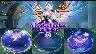 New Alice Collector skin Animation &amp; Gameplay #alice #collector #mlbb #update #mobilelegends 