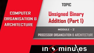 Module2_Vid_3_Processor Organization and Architecture_Unsigned Binary Addition (Part 1)