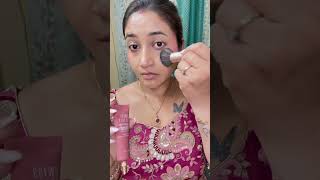Blush application #subscribemychannel #supportmychannel #softglamlook #makeuptutorial #makeup viral