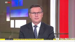 Sky News Coverage Of Covid-19 Outbreak At Northumbria University