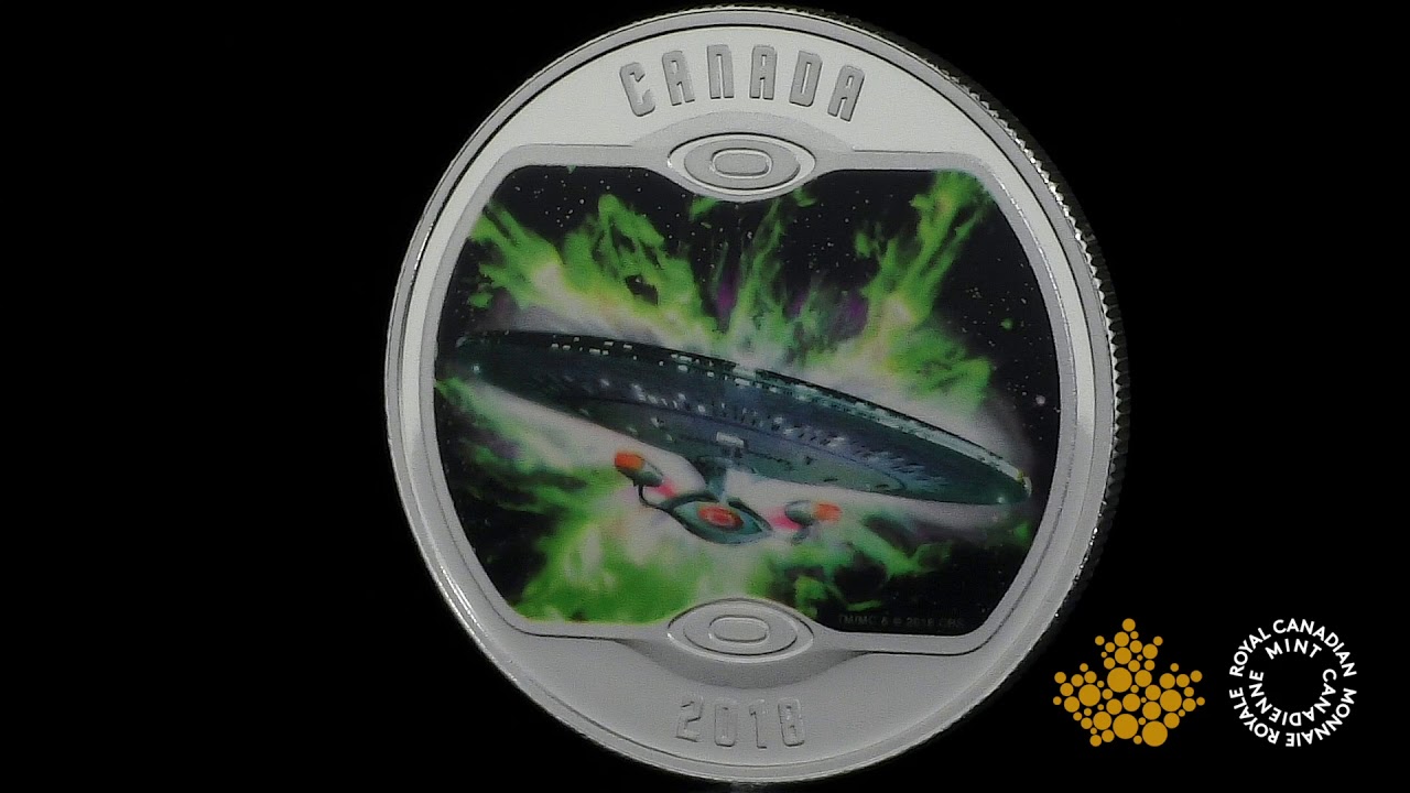 Star Trek™ Iconic Starships - Pure Silver Glow-in-the-Dark 3-Coin