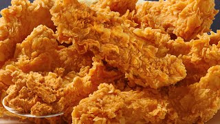 طريقة عمل دجاج ستربس مقرمش فى عشر دقائق/ Kentucky Fried Chicken Crispy Strips Spicy Crunchy