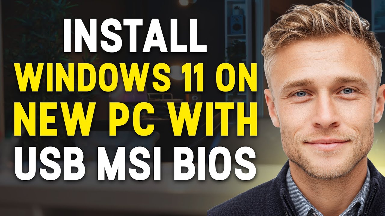 How to Install Windows 11 on a New PC With USB MSI BIOS (2026) | Step by Step ✅