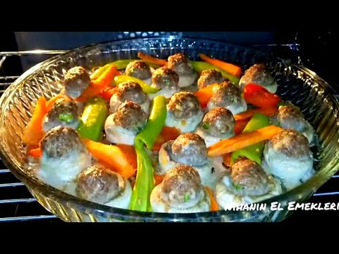 FIRINDA  KÖFTELİ MANTAR TARİFİ | FIRIN YEMEKLERİ | PRATİK YEMEK TARİFİ | ANA YEMEK TARİFLERİ