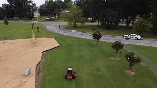 Alexander Wilson Elementary School construction of new car rider line Part 1