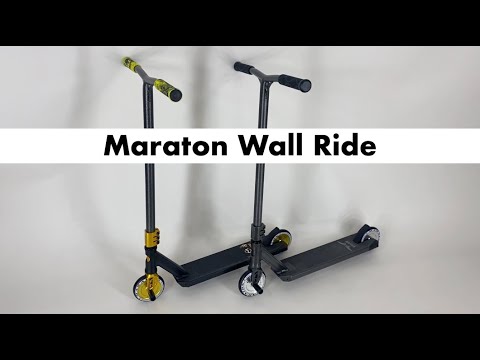 Самокат Maraton Wall Ride трюковий золотий + пеги, видео 1