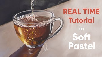 Teacup and Bubbles in Soft Pastel - REAL TIME TUTORIAL