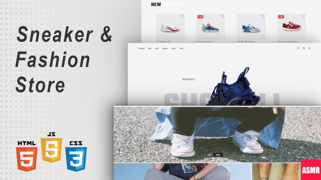 CHILL Programming - Sneaker & Fashion Store Full Website. - HTML, CSS ...