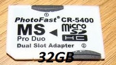 PSP 32GB Memory Stick (2x 16GB Micro SD + Photofast CR-5400)