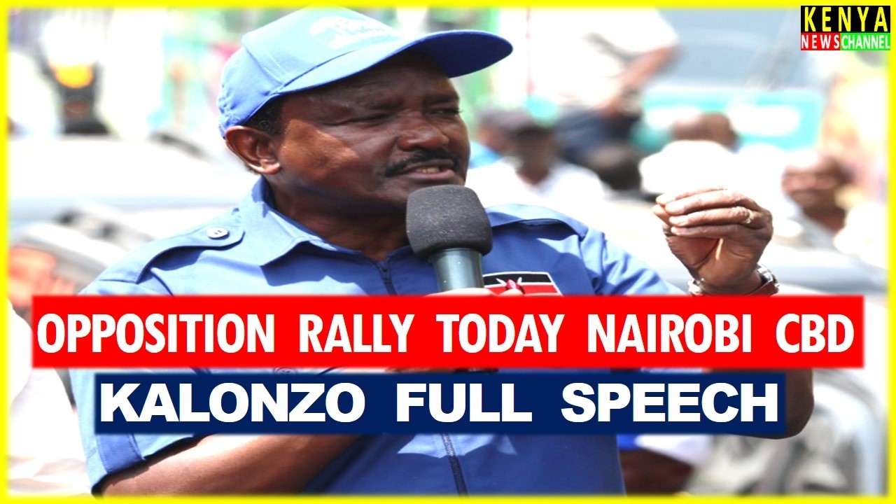 Kalonzo LECTURES Ruto badly with Gachagua and United Opposition Leaders in Nairobi CBD