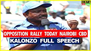 Kalonzo Lectures Ruto Badly With Gachagua And United Opposition Leaders In Nairobi Cbd