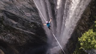 Incredible Female World Record Highline!