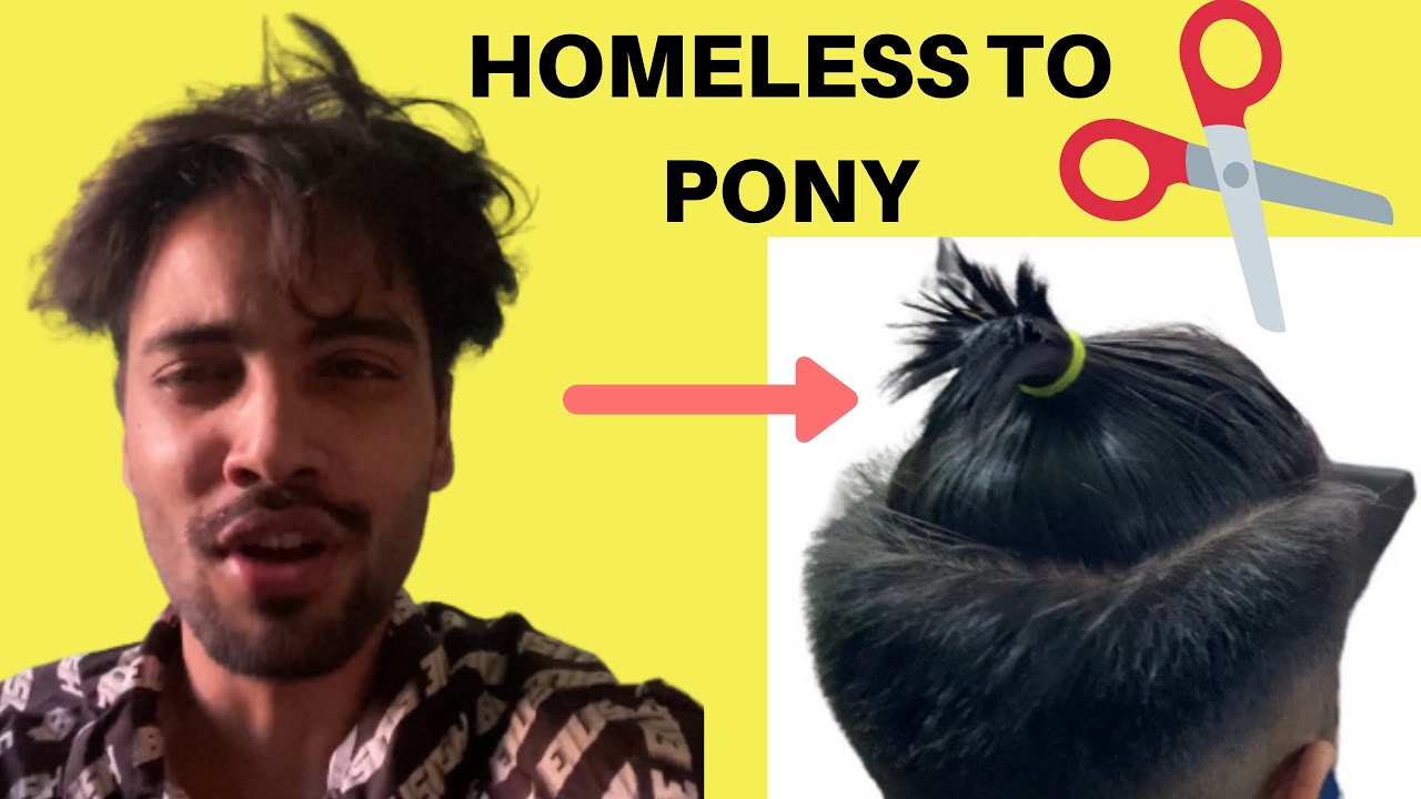 Getting a Haircut after 3 months ***homeless to model