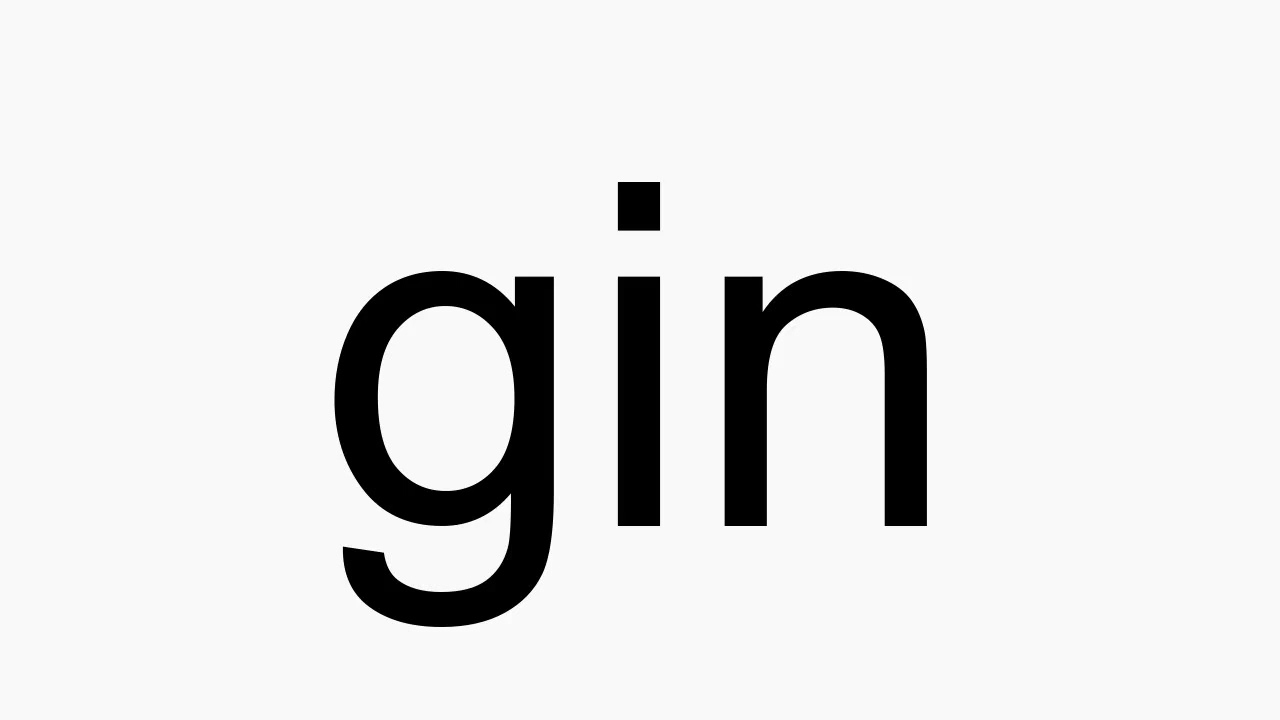 How to pronounce gin YouTube