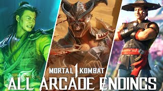 MORTAL KOMBAT 1 All Character Endings (Klassic Tower Arcade Endings) 4K 60FPS Ultra HD