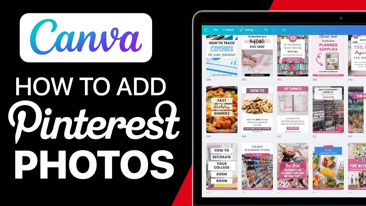 How To Add Pinterest Photos To Canva | Add Your Pinterest Photos In ...