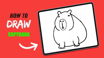 How to Draw a Capybara for Kids | Easy & Cute Capybara Drawing Lesson