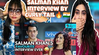 Pak Girls Reaction on Salman Khan interview With Curly tails | Funny moment | Savage replies | 😂