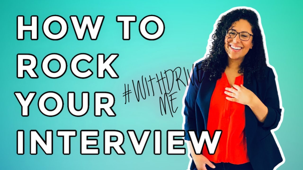 Drive WithMe GET THE JOB Interview 101 How To Interview WELL YouTube