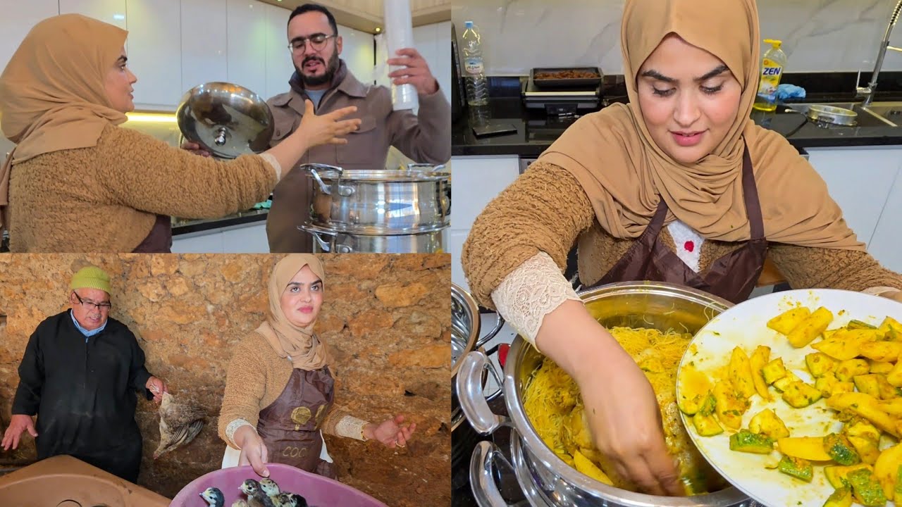 نسابي غادي يسكنو حدانا 💯 وعائشة فرحانة بالكتاكيت 🐣