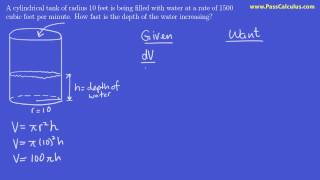 Calculus - Related Rates - Practice Problem 2
