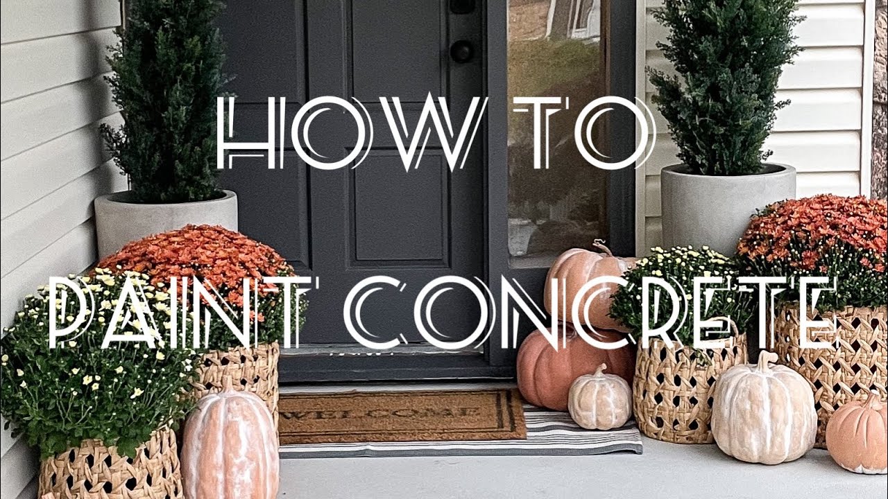 How to paint concrete