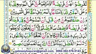 Learn Quran with Tajweed 002 Surah Al Baqarah 237-239